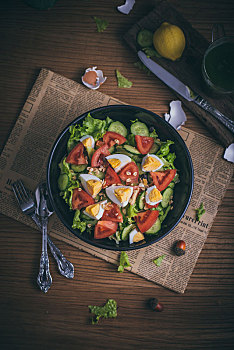 健身健康增肌减脂健康蔬菜沙拉晚餐早餐午餐