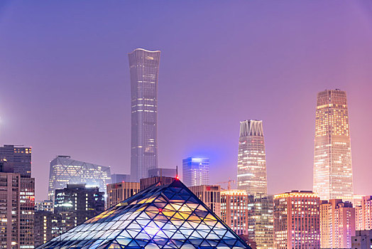 中国北京的cbd城市建筑