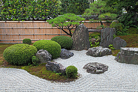 日本,京都,庙宇,花园