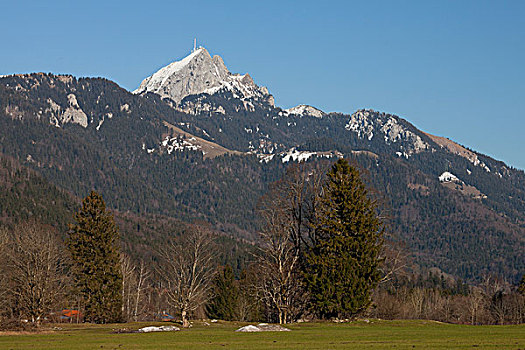 山,巴伐利亚阿尔卑斯山,上巴伐利亚,巴伐利亚,德国,欧洲