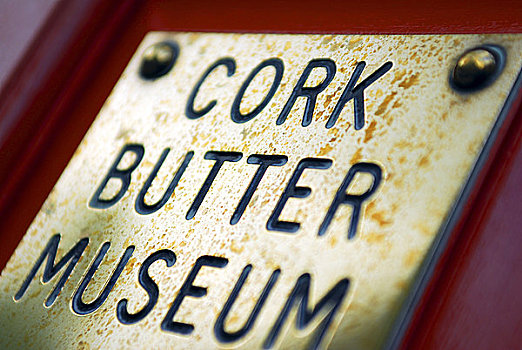 爱尔兰,科克郡,特写,标识,科克市,黄油,博物馆
