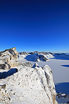 冰雪长白山天文峰