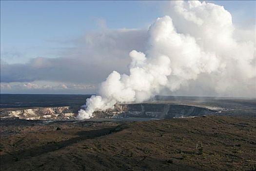 烟,夏威夷火山国家公园,夏威夷大岛,夏威夷,美国