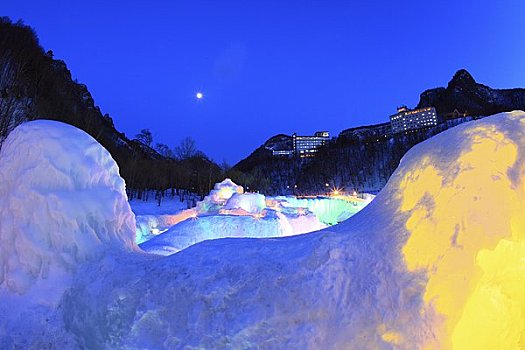 峡谷,冰,节日