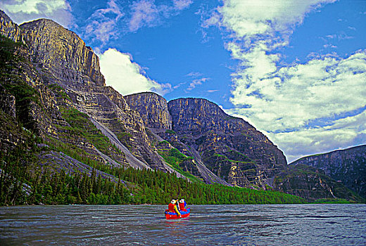 独木舟,河,国家公园,加拿大