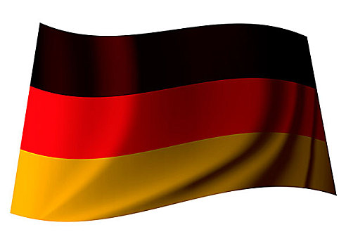 德国,旗帜,国家,褶皱