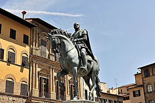 青铜,雕塑,梅迪奇,韦奇奥宫,佛罗伦萨,托斯卡纳,意大利,欧洲