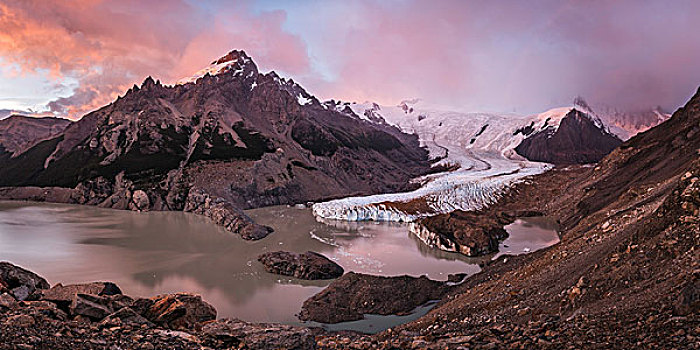 生动,天空,上方,冰河,泻湖,洛斯格拉希亚雷斯国家公园,巴塔哥尼亚,阿根廷