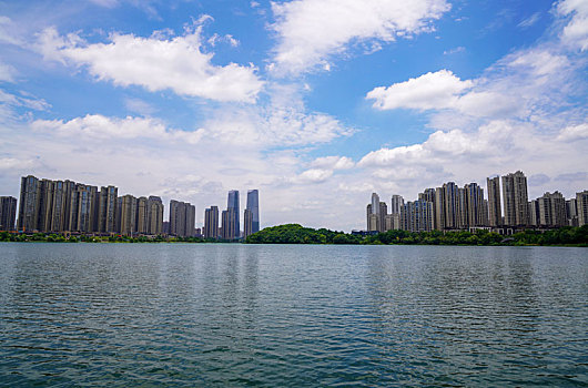 长沙梅溪湖公园,风景如画