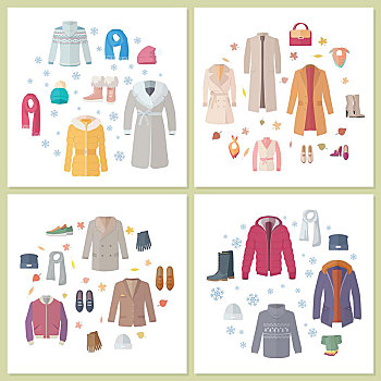 外套,女人,衣服,配饰,包,鞋,秋天,冬天,收集,时髦,时尚,设计师,最好,世界,商标,新,矢量