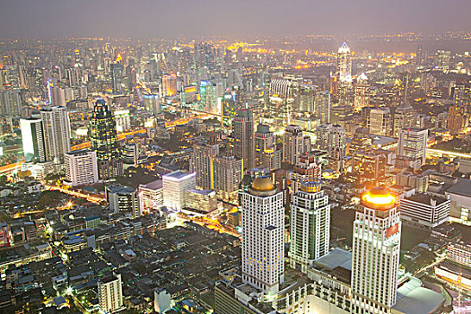曼谷,天际线,市区