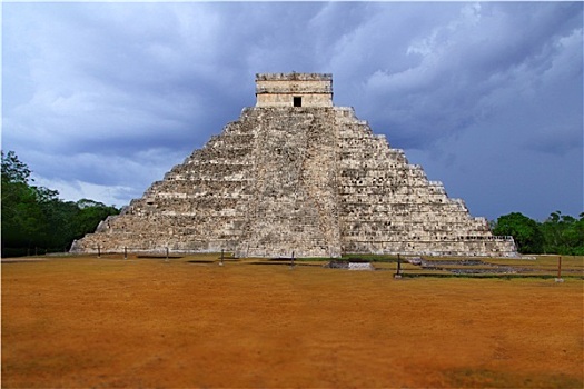 奇琴伊察,卡斯蒂略金字塔,库库尔坎,玛雅,墨西哥