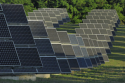 太阳,收集,太阳能电池,地点,德国,巴伐利亚