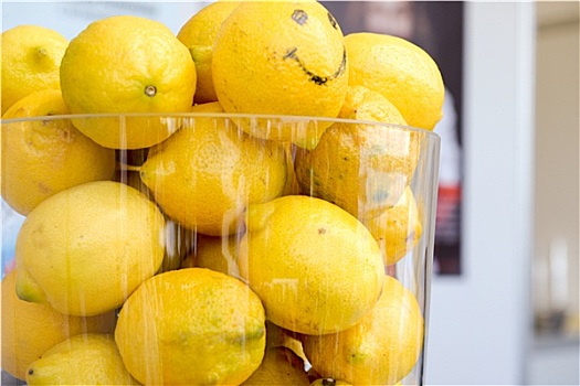 柠檬,玻璃,罐
