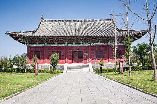 中国河南省商丘古城应天书院复古中式传统建筑