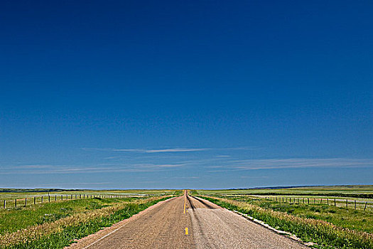 空,公路,南方,萨斯喀彻温,加拿大