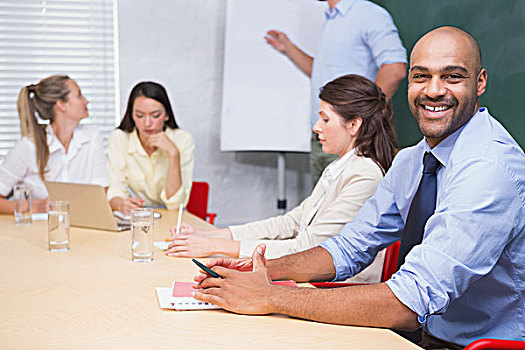 头像,微笑,企业团队,会议室
