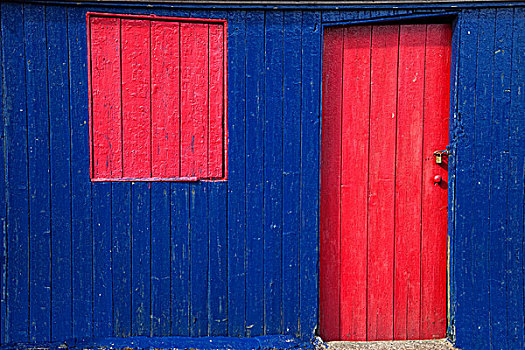 头部,苏格兰边境,苏格兰,红色,门,窗户,蓝色,木质,建筑