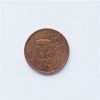 法国,1分,硬币