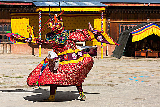 亚洲,不丹,跳舞,鼓,搅拌器