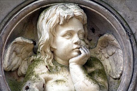 公墓,雕塑,天使
