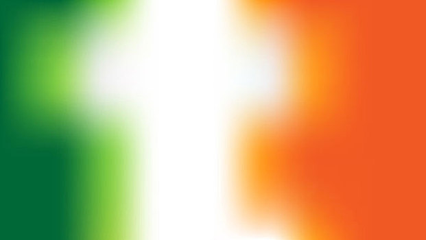 爱尔兰,旗帜,彩色背景