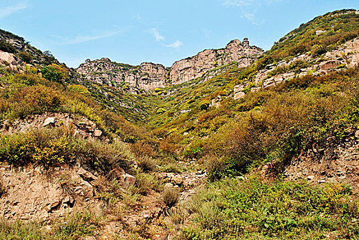 山西宁武石家庄镇秋景