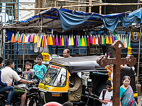 店,教堂,孟买,印度