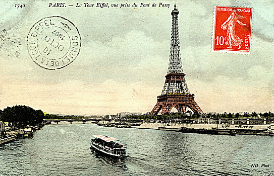 埃菲尔铁塔,巴黎,法国,艺术家,未知