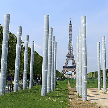 巴黎,埃菲尔铁塔,平和,纪念建筑