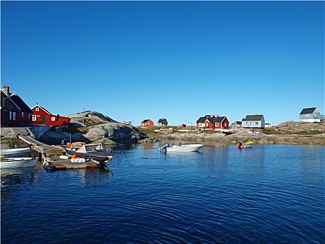 渔村,夏天,格陵兰