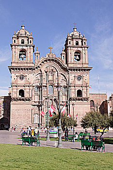 耶稣,教堂,马约尔广场,库斯科,省,秘鲁,南美