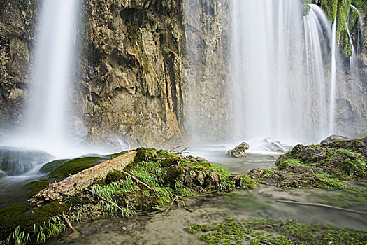 克罗地亚,国家公园,瀑布,自然