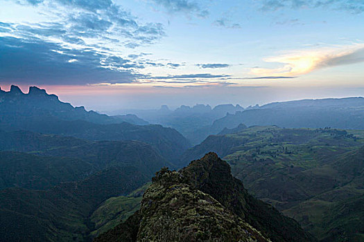 风景,山,国家公园,埃塞俄比亚