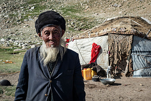 男性,旁侧,蒙古包,遥远,住宅区,走廊,阿富汗