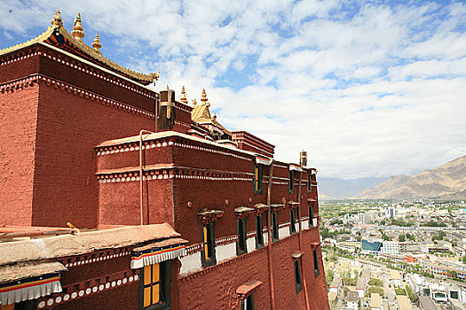 西藏拉萨布达拉宫红宫