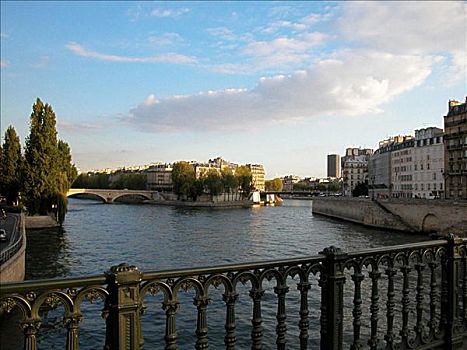拱桥,河,塞纳河,巴黎,法国
