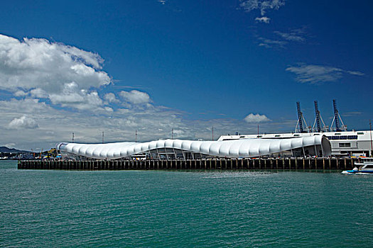 云,建筑,皇后区,码头,奥克兰,北岛,新西兰