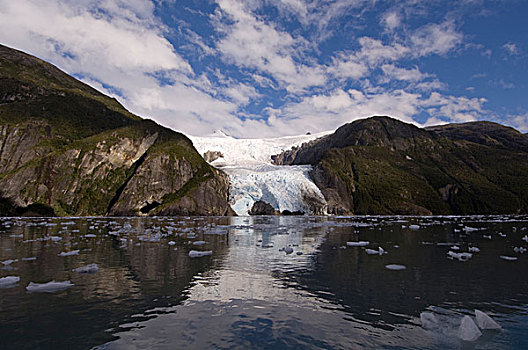 智利,巴塔哥尼亚,火地岛,国家公园,冰河