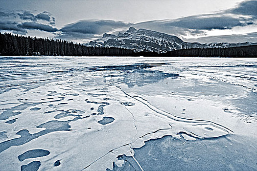 加拿大,班夫国家公园,冬天,班芙国家公园