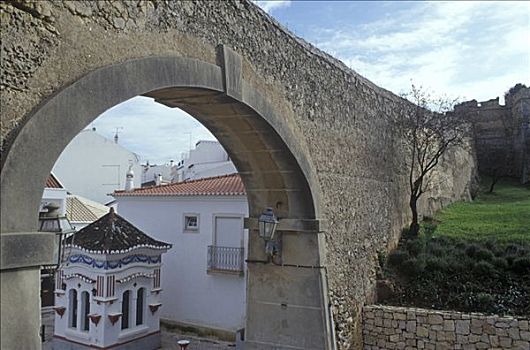 石墙,大门,拉各斯,35岁,公里,东方,欧洲,葡萄牙,阿尔加维