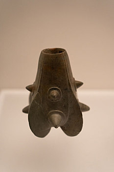 秘鲁中央银行附属博物馆莫切文化石器星形狼牙棒头