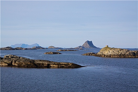 小岛,挪威,海岸