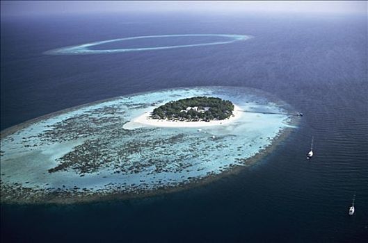 马尔代夫,航拍,岛屿