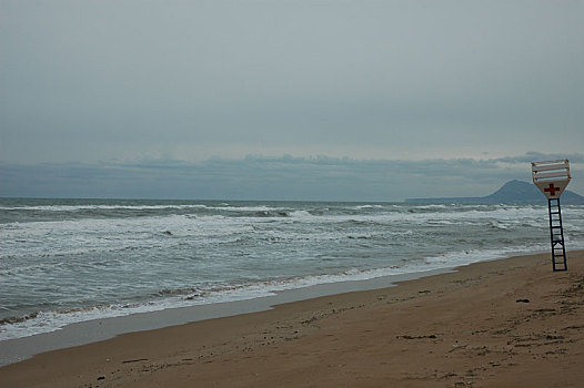 海浪,地中海,白色海岸,西班牙