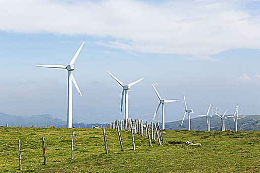 风轮机,风电场,加利西亚,西班牙