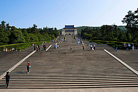 楼梯,向上,黄山,安徽,中国,亚洲