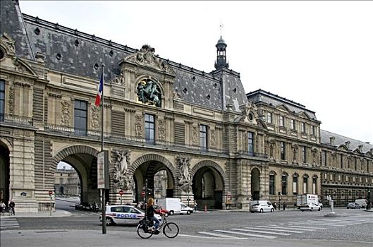 卢浮宫,背影,巴黎,法国