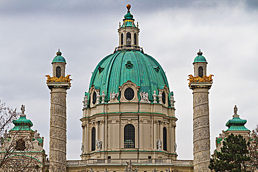 圆顶,卡尔教堂,教堂,维也纳,奥地利