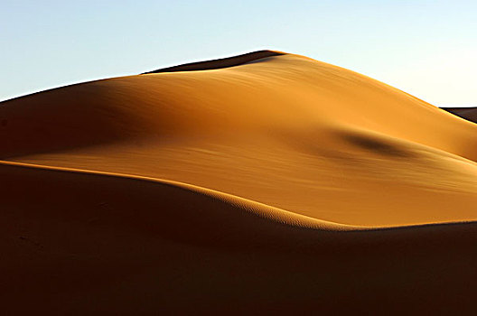 亮光,影子,沙子,沙丘,撒哈拉沙漠,利比亚,非洲